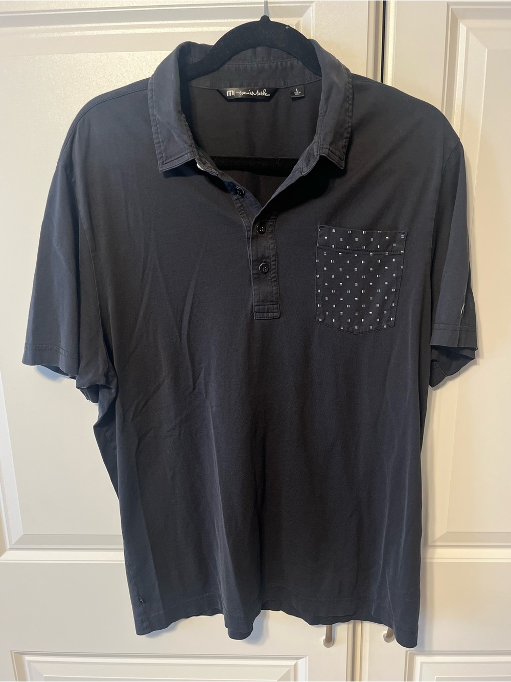 TravisMathew Polo Shirt charcoal grey- L-